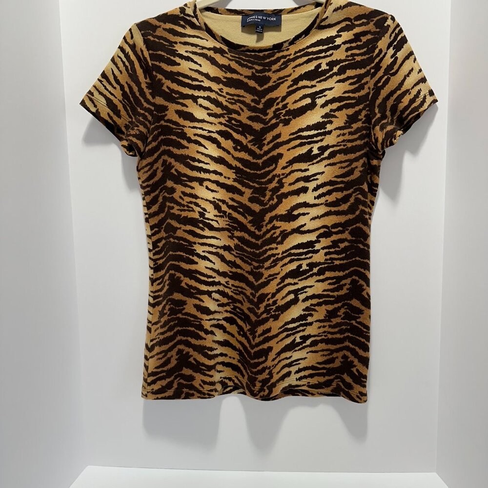 JONES NEW YORK SIGNATURE Leopard Printed Stretch Soft and Comfortable